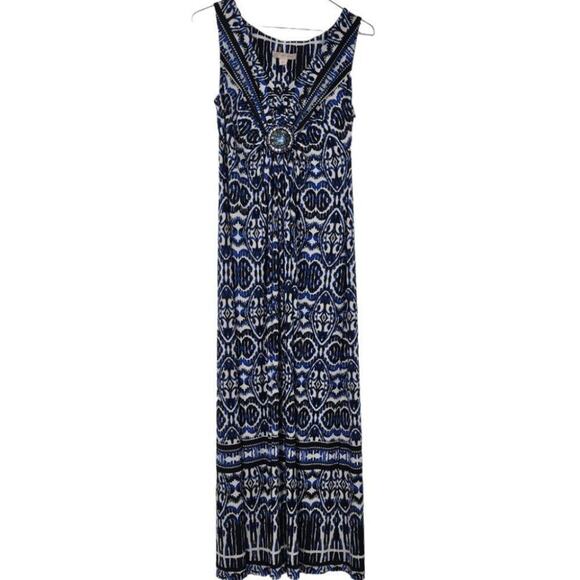 CB ESTABLISHED 1962 Blue Maxi Dress Petite Womens Petite Size 8P Summer Spring - Picture 1 of 4